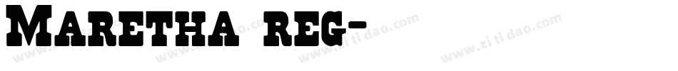 Maretha reg字体转换